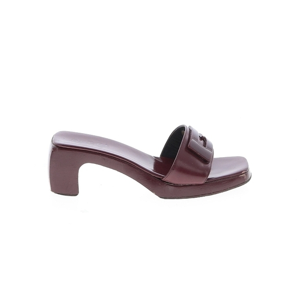 Gucci Burgundy Women's Mules - Picture 1 of 9